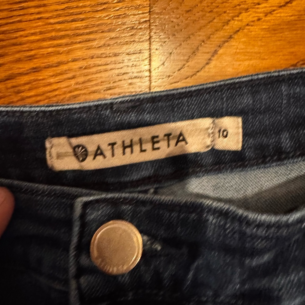 Athleta Sculptek denim jeans blue size 10 - Picture 2 of 10